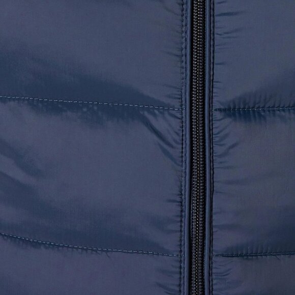 Trendy Women's Packable Hooded Puffer Coat - Water-Resistant, Plus Size Elegance - Picture 7 of 8